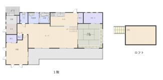 【間取り】 | 【商談中】リビングから富士山が望める平家物件