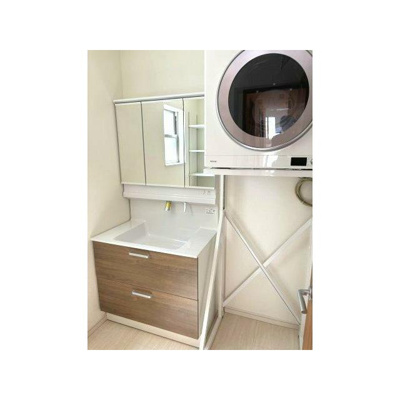 【独立洗面台】 | 成田東４丁目戸建 | 嬉しい独立洗面台付き。