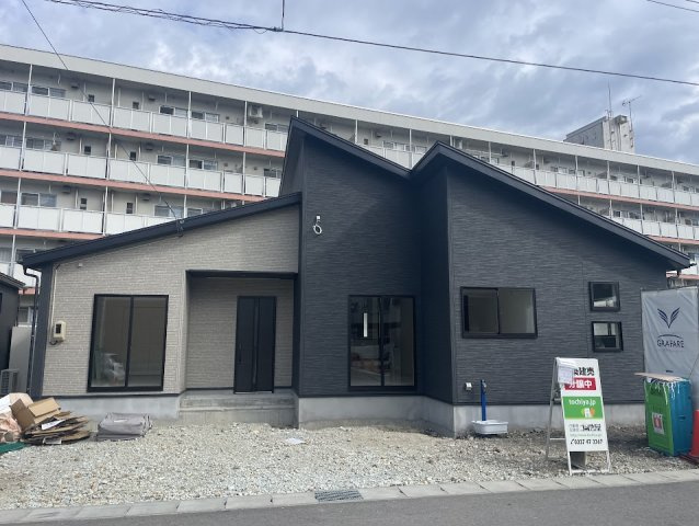 東根市六田3期【新築建売住宅】4号棟の外観|現地外観写真。ご予約受付中！
