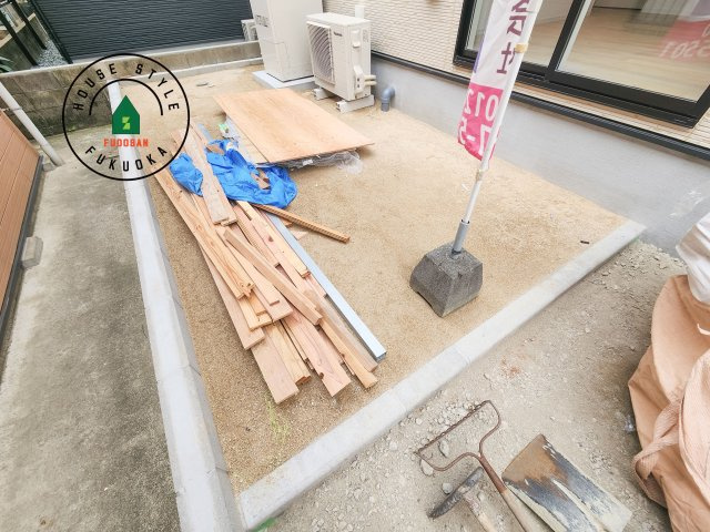 福岡市博多区金の隈3丁目第4-1棟（1号棟）の庭|お庭で自由な時間を過ごせます。