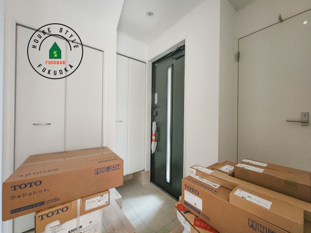 福岡市博多区金の隈3丁目第4-1棟（1号棟）の防犯設備|二重ロックでしっかり防犯対策ができます。