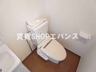 【トイレ】 | ハイツリバーランドⅡ | 落ち着いた色調のトイレです