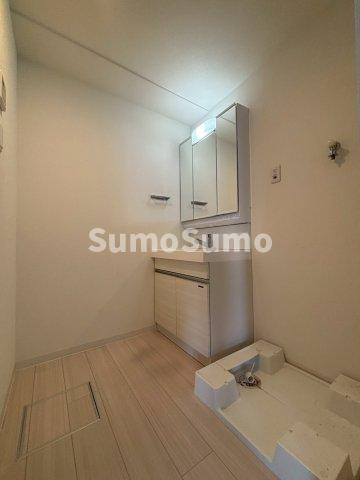 Creer RiviereⅢの洗面所|スペースが確保できる洗面所です