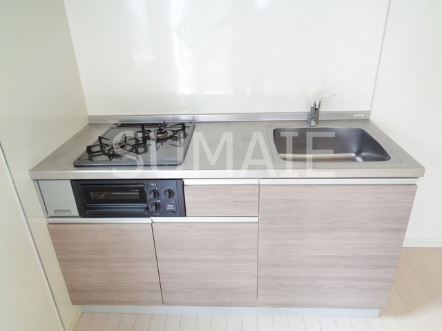 Ａｍｉｔｉｅ　Ｏｊｉｋａｍｉｙａのキッチン|2口ガスコンロ＆グリル付きキッチン☆