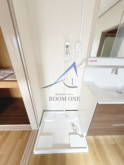 アドニスマンションの設備|洗濯機置き場です。