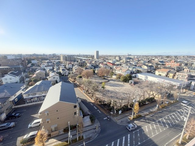 セレスト吉川の展望|バルコニーからの眺めです