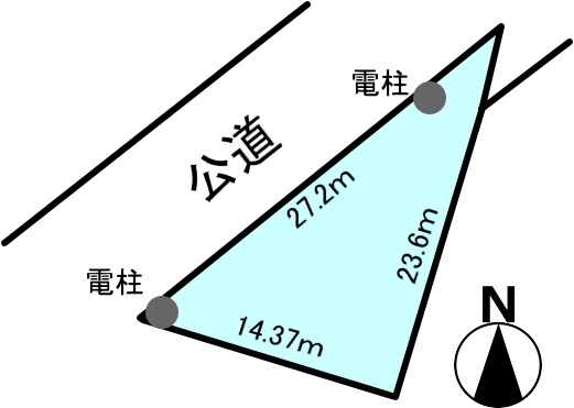 碧南市天王町６丁目の土地図