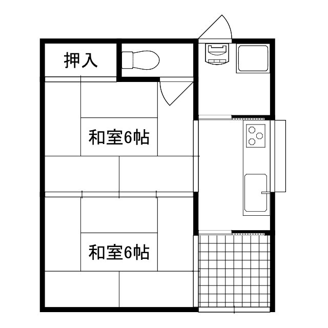 中島アパートの間取り