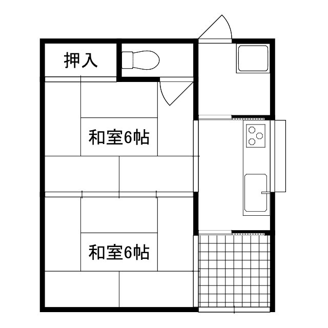 中島アパートの間取り