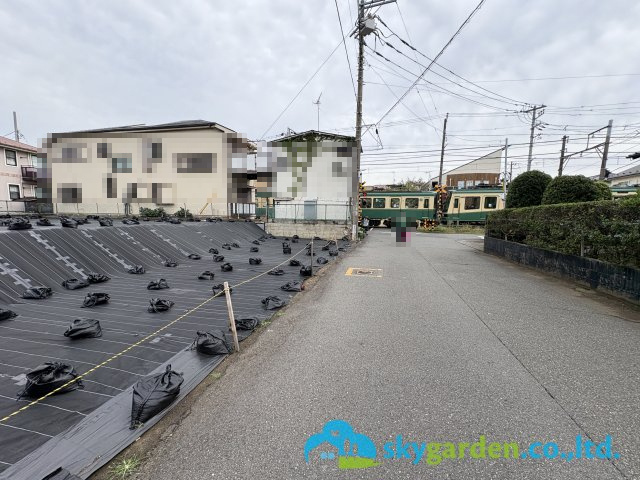 藤沢市鵠沼藤が谷4丁目　土地　全3区画 G 区画の前面道路含む現地写真