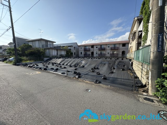 藤沢市鵠沼藤が谷4丁目　土地　全3区画 G 区画の前面道路含む現地写真