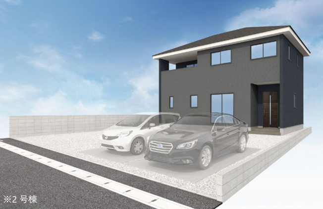 【外観】 | アーバンスタイル渋川市石原1期ー② | （完成予想図）豊岡小学校まで徒歩10分圏内！
JR渋川駅まで1.4Kmと駅の利用便利！