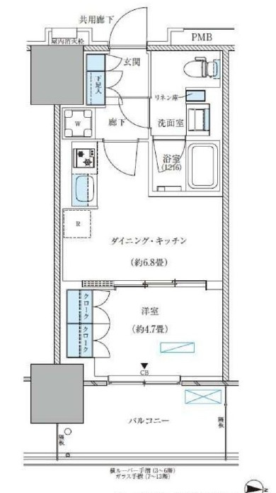 パークアクシス西大島コンフォートスクエアの間取り