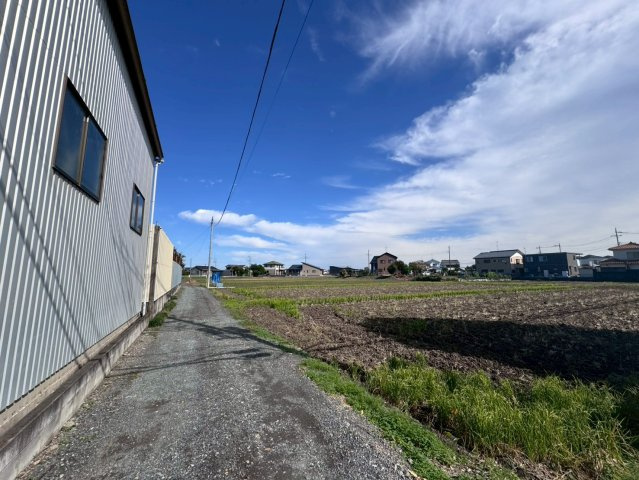 土地　川越市久下戸の前面道路含む現地写真|前面道路