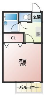 カーサ中央の間取り