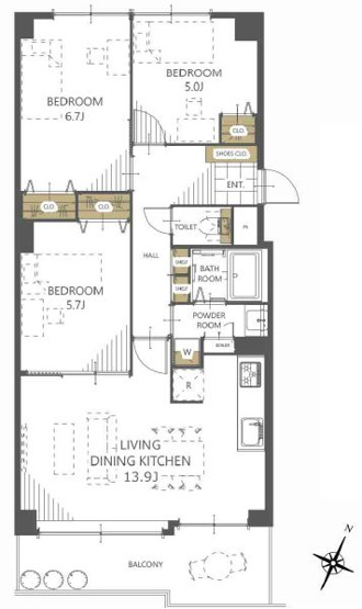 【間取り】 | ガーデンハウス手稲ステーションスクエア