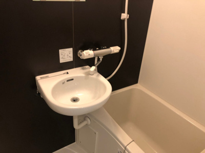 【洗面所】 | ベイルーム吉野町 | 洗面台付き♪