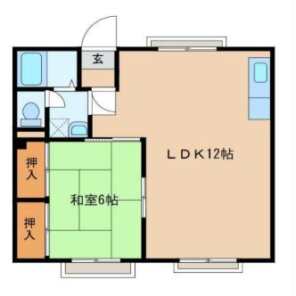 マンション鳩岡の間取り