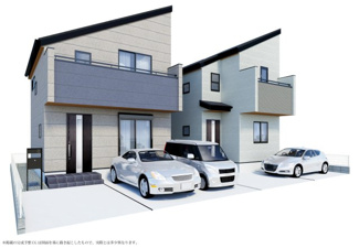 【外観パース】 | 小平市仲町　新築戸建　【全2棟】