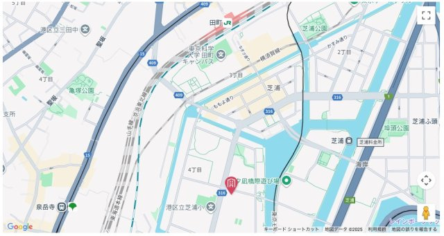★仲介手数料無料★プラウドタワー芝浦(免震タワーレジデンス）の地図