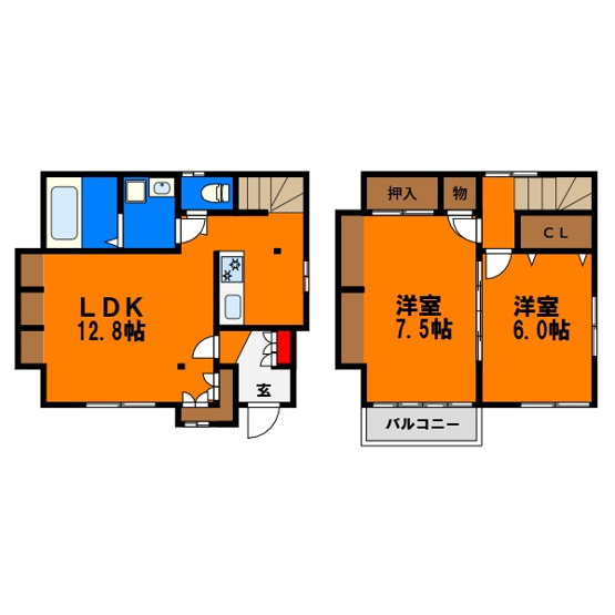 【間取り】 | ViLLa東本町 | 戸建てオススメポイント！窓が多く、日当たり、換気性能が高い！