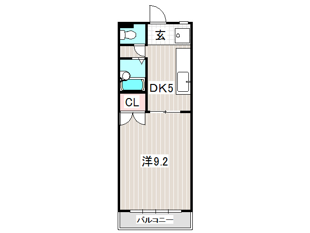 マルショウ15ビルの間取り|洋室が9.2帖あり日当たりも良く広々としています！(*'ω'*)