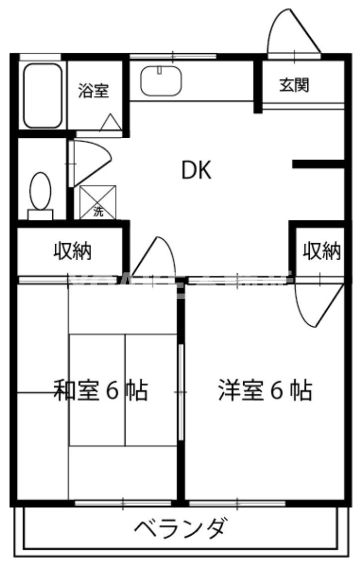 海老名市東柏ケ谷１丁目のアパートの間取り