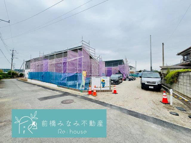 北群馬郡吉岡町漆原第1　２号棟(全２棟)　クリエートの家　新築建売分譲の前面道路含む現地写真