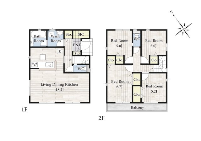 【間取り】 | 開放感のある、閑静な住宅街に位置しています。
見学・ご相談等、お気軽にご連絡下さい。