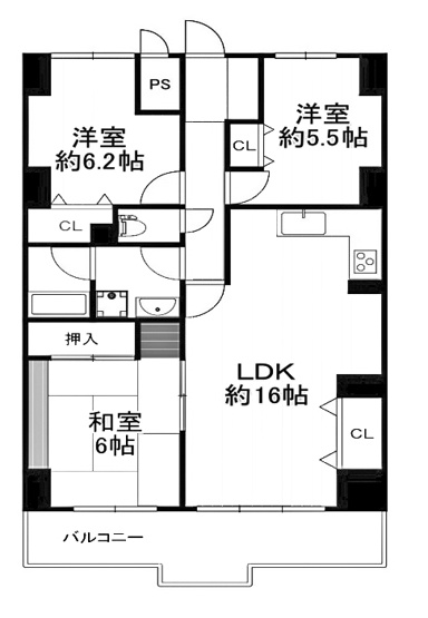 【間取り】 | グラン・ドムール宇治木幡 | 専有面積77.76㎡