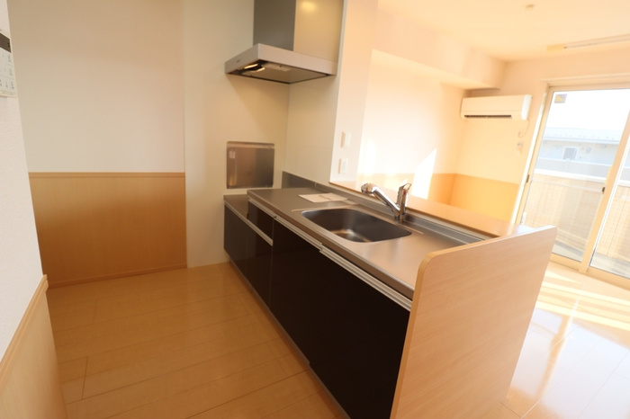 ひたち野 Merry.Palのキッチン|対面カウンターキッチン（浄水器付）