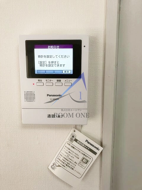 リノスタイル笹塚のセキュリティ|モニター付きインターホンです。