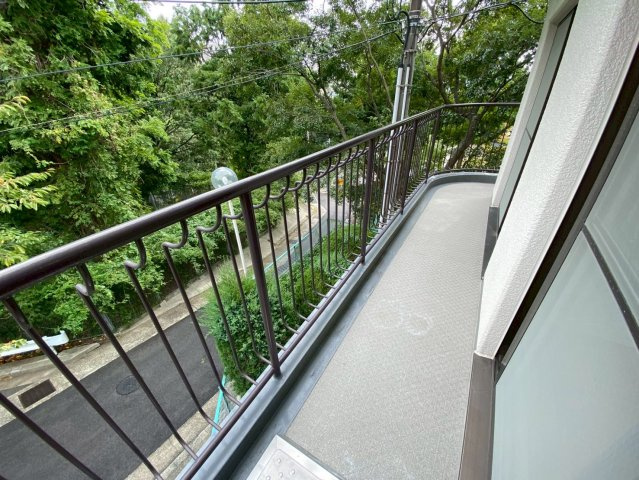 ライオンズマンション御影第5のバルコニー