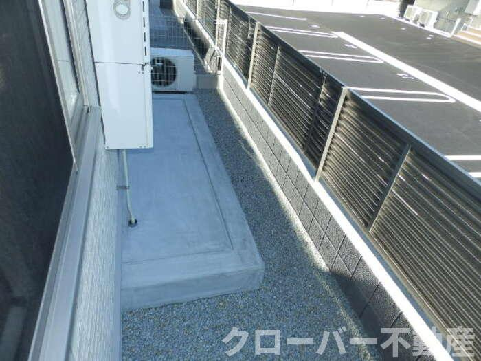 セジュール澄Ⅰ B棟のバルコニー|専用庭