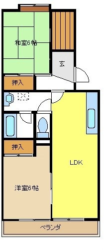 ソレーユ牧の原の間取り
