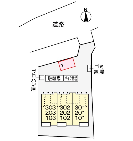 ラフレシール あきる野の区画図