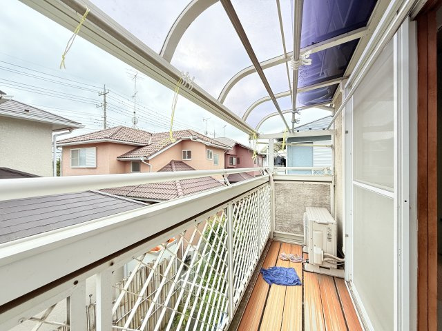 かすみがうら市稲吉南中古住宅のバルコニー