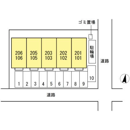 ブランノワール前塩屋の区画図