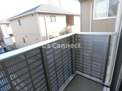 【バルコニー】 | ディアコートＦ | ２階のお部屋で晴れた日には洗濯物もたくさん干せます。