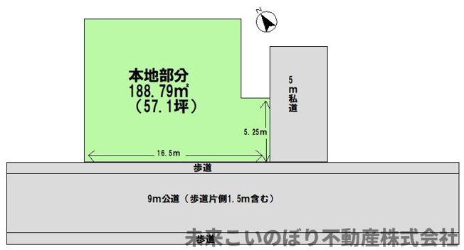 【土地図】 | 加須市花崎北4丁目売地 | 現況と異なる場合は現況優先とさせていただきます