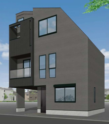 【完成予想図】 | 令和のファミリー需要に適した車庫付3LDKプラン♪