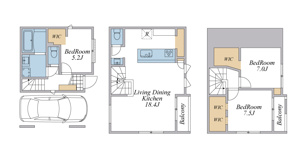 【間取り】 | ご自宅から現地まで、当社スタッフがお車にて、「お迎え・お送り」をしております。ぜひお気軽にお問い合わせくださいませ♪