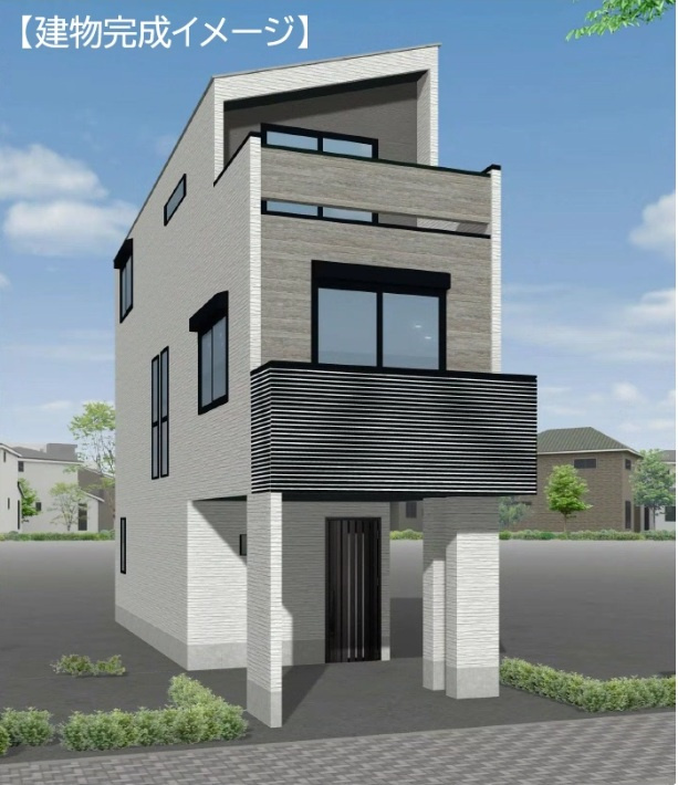 【完成予想図】 | WIC+2クロゼット+LDK約21帖+主寝室9帖以上の車庫付3LDK♪