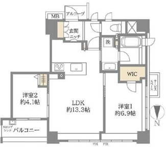 【間取り】 | パークホームズ今出川