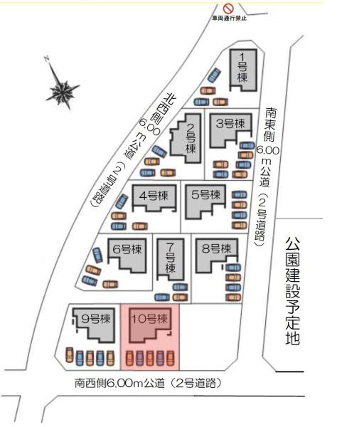 第３富士見町時沢１０号棟の区画図|区画図