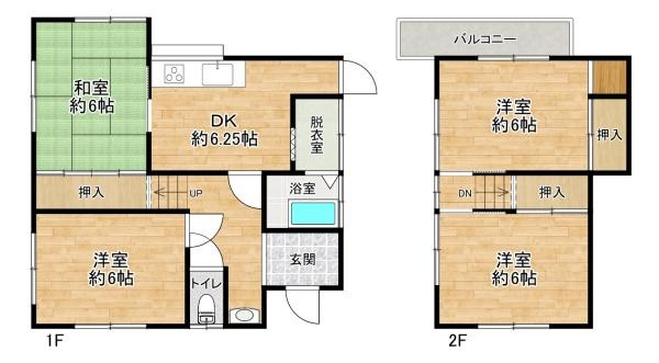 【間取り】 | 内外装リフォーム済みの中古戸建♪