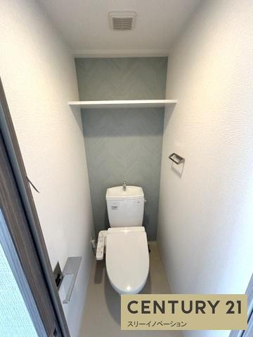 大阪市大正区千島１丁目の賃貸マンションの収納|トイレ上部部収納！