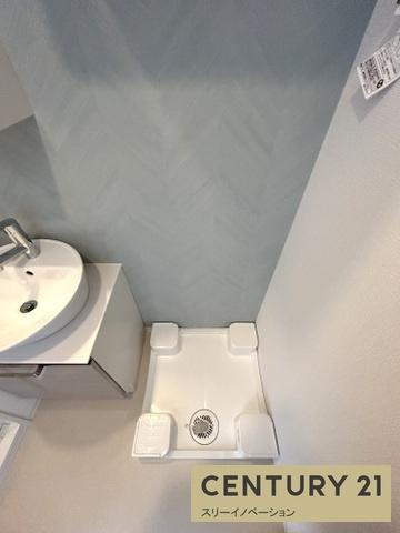 大阪市大正区千島１丁目の賃貸マンションの洗面所|洗濯パン