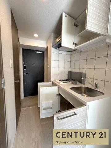 大阪市大正区千島１丁目の賃貸マンションの収納|キッチン上部・下部収納！