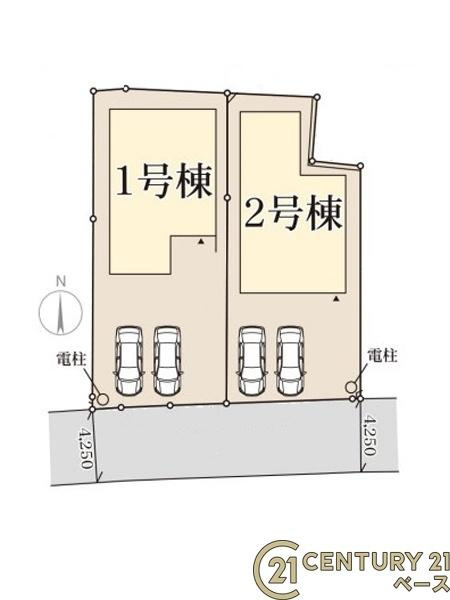 リーブルガーデン筒井町 １号棟 ／新築一戸建の区画図|■こちらの物件は１号棟です！■
